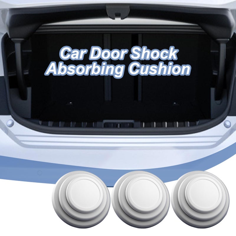 White 8pcs Car Door Anti Collision Pads Silicone Bumper Guard for Sliding Door Edge Scratch Resistant Noise Reduction - Image 4