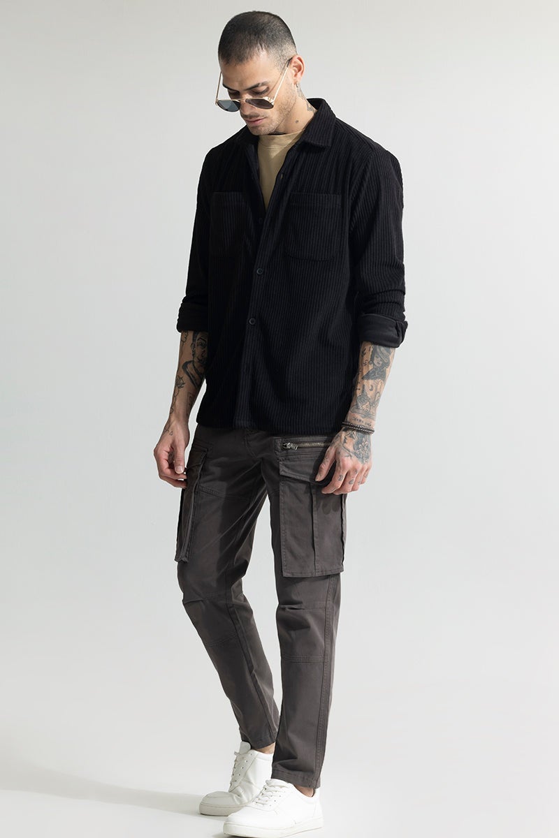 SNITCH Cozy Cord Black Shirt - Image 3