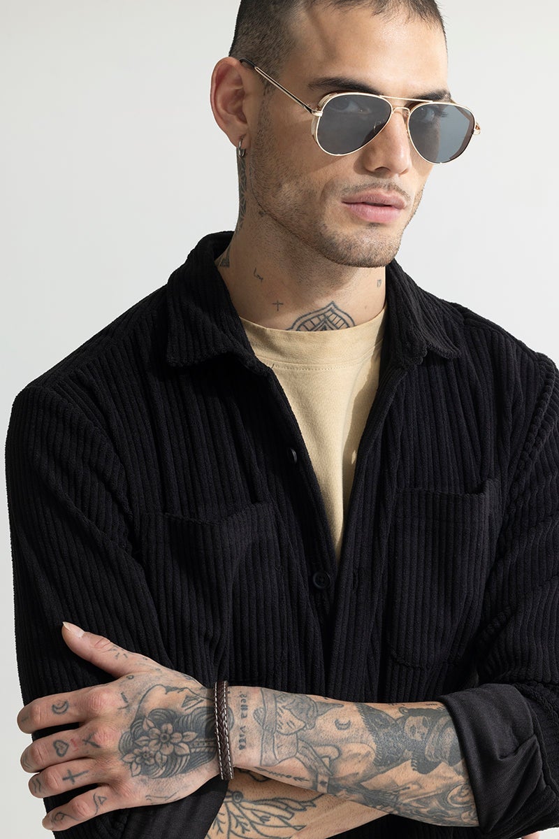 SNITCH Cozy Cord Black Shirt - Image 5