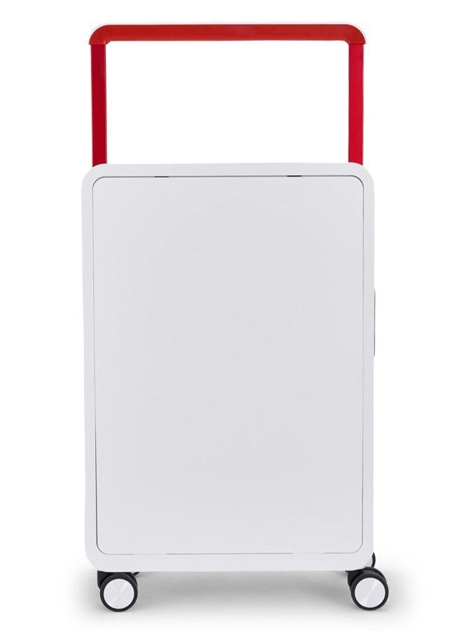 LIMRA Travel Bag From Limra Made Of PC Cabin Carry Check-In Luggage Trolley Size 20 inch Color White - Image 2