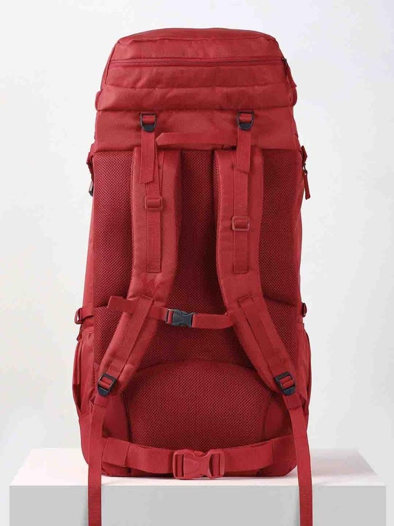 Wildcraft Travel Pro 3 Compartment Rucksack 50 L - Red (12419) - Image 4