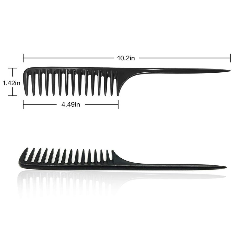 Wapodeai Wide Tooth Comb Detangling Hair Brush, Anti Static Heat Resistant Hair Comb, Suitable for all Kinds of Hair. - Image 2