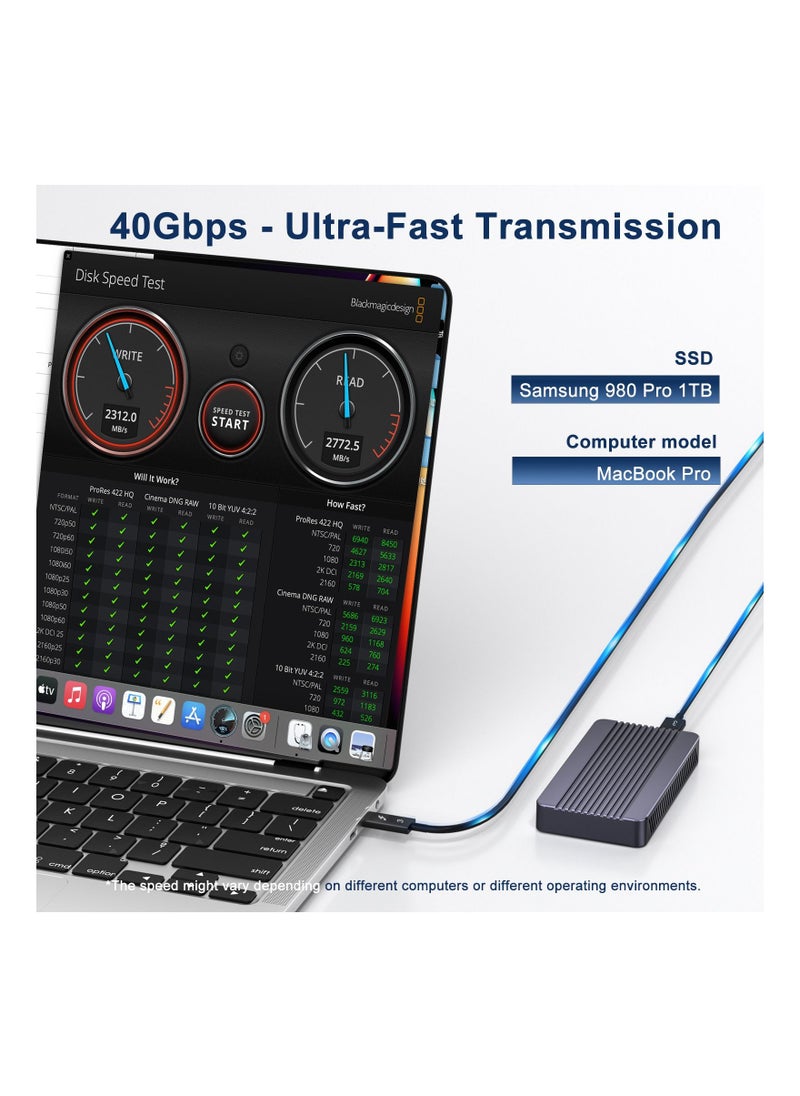 Acasis - 40Gbps USB 4.0 Thunderbolt SSD Case Hard Driver for Storing and Transferring Data Compact and Portable - Image 1