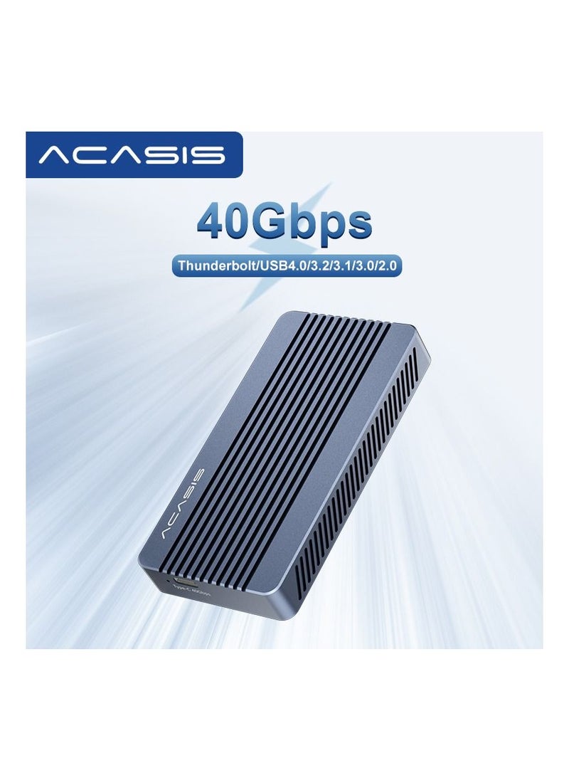 Acasis - 40Gbps USB 4.0 Thunderbolt SSD Case Hard Driver for Storing and Transferring Data Compact and Portable - Image 1