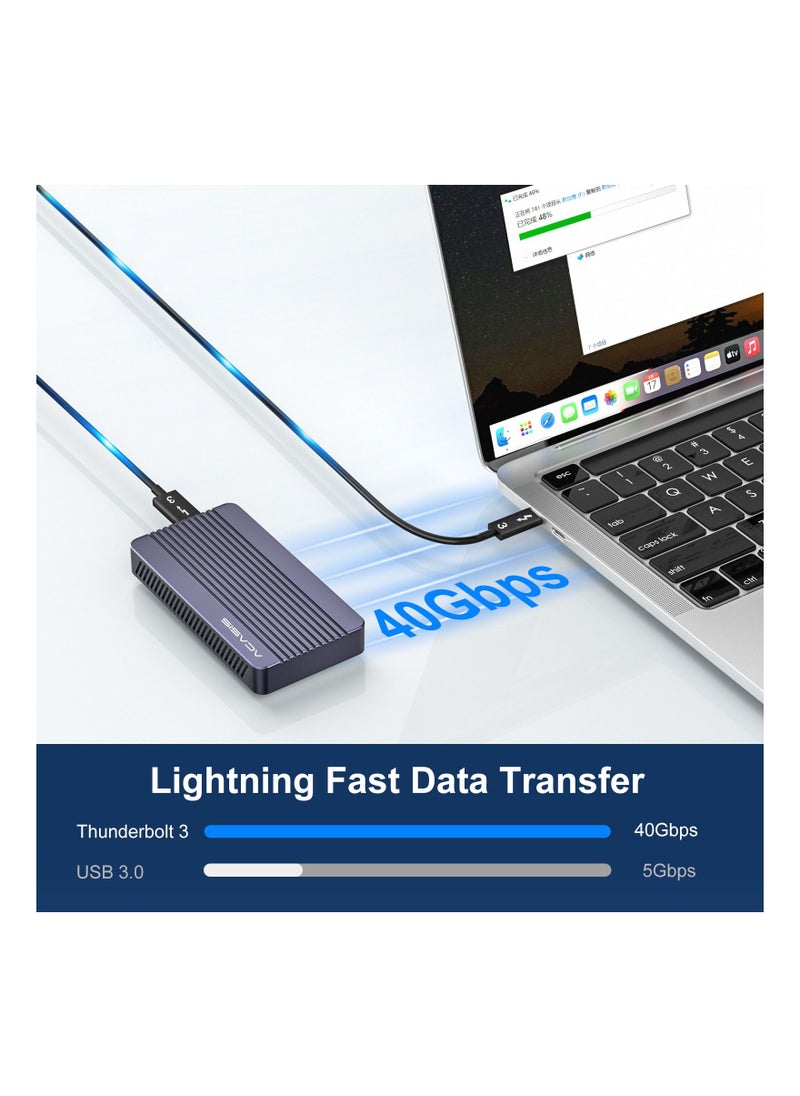 Acasis - 40Gbps USB 4.0 Thunderbolt SSD Case Hard Driver for Storing and Transferring Data Compact and Portable - Image 1