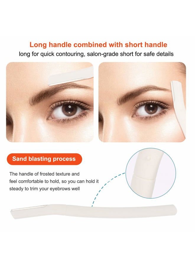 Tirdkid 3Pcs Eyebrow Razor Trimmer, Multipurpose Exfoliating Dermaplaning Home Skin Care Safety Tool, Professional Facial Hair Removal,Shaver and Eyebrow Shaper For Women & Man - Image 2