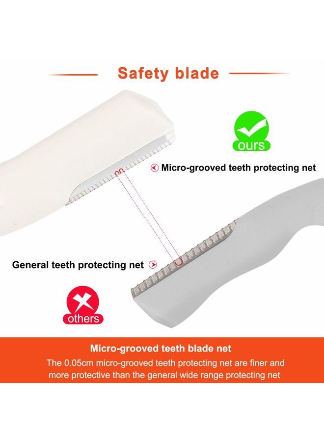 Tirdkid 3Pcs Eyebrow Razor Trimmer, Multipurpose Exfoliating Dermaplaning Home Skin Care Safety Tool, Professional Facial Hair Removal,Shaver and Eyebrow Shaper For Women & Man - Image 3