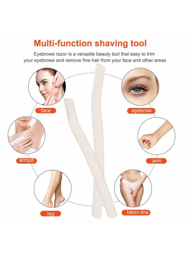 Tirdkid 3Pcs Eyebrow Razor Trimmer, Multipurpose Exfoliating Dermaplaning Home Skin Care Safety Tool, Professional Facial Hair Removal,Shaver and Eyebrow Shaper For Women & Man - Image 5