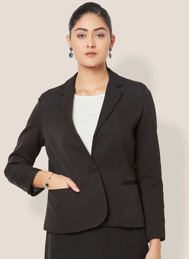 SALT ATTIRE Comfort-Fit Single-Breasted Casual Blazer - Image 1