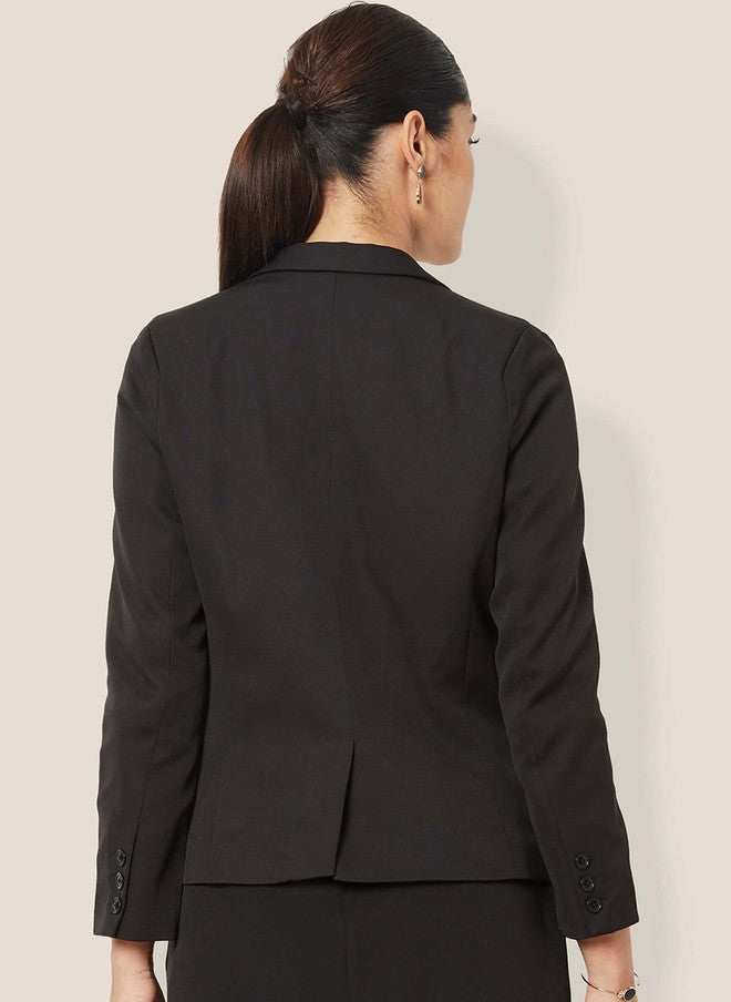 SALT ATTIRE Comfort-Fit Single-Breasted Casual Blazer - Image 4