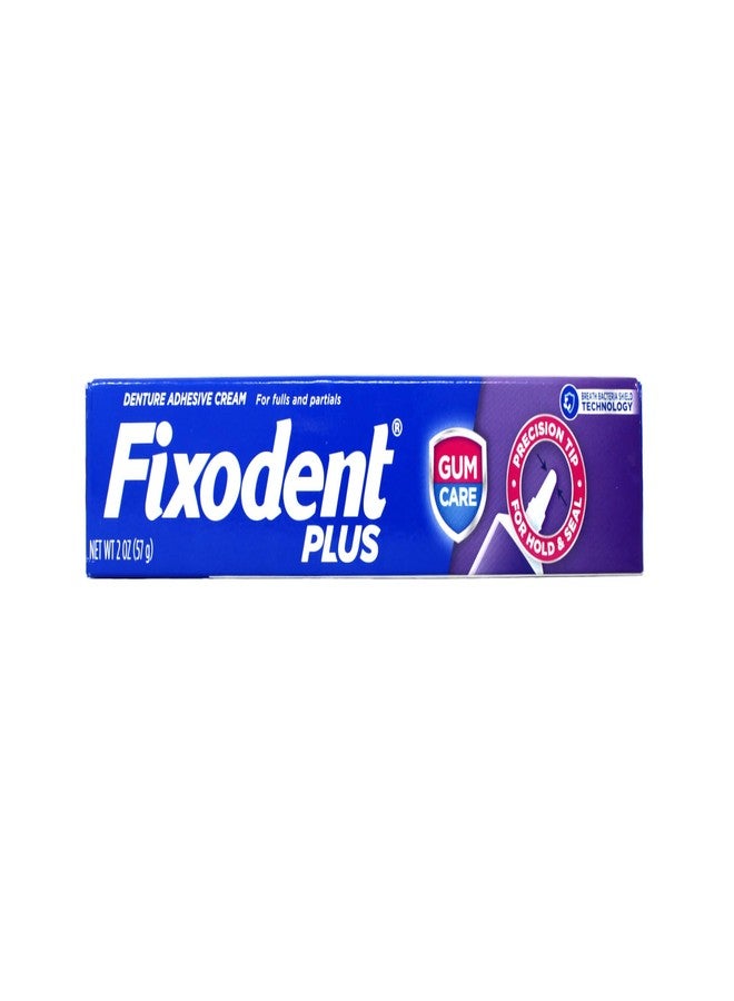 Fixodent Plus Denture Adhesive Cream Food Barrier 2 Ounce - Image 1