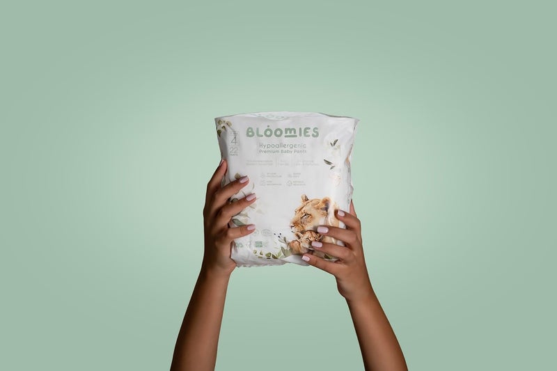 بلوميز 1 Bloomies حفاضات سروال الأطفال الفاخرة مع مؤشر الرطوبة صديقة للبيئة ومضادة للحساسية وفائقة النعومة مصنوعة من خيزران طبيعي عضوي 100% - Image 4