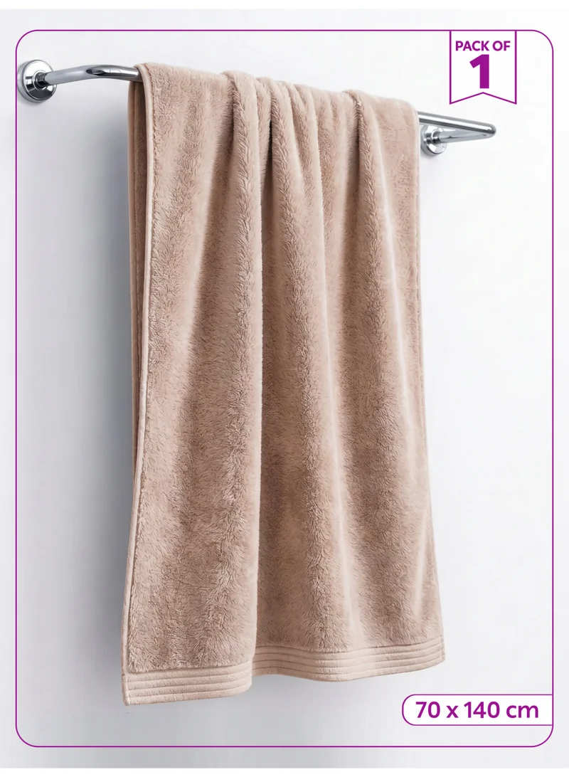 Donetella Bath Towel (1 Pack, 70 X 140 cm) - Microfiber 330 GSM - Super Soft, Highly Absorbent, Quick Drying Thick Bathroom Towels - Soft Hotel Quality for Bath and Spa