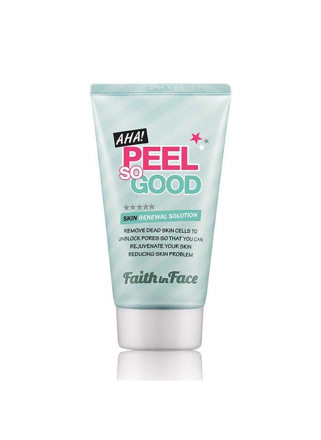 Faith in Face Aha Peel So Good Skin Renewal Peeling Gel Deep Clean Facial Scrub Revitalize Skins Exfoliate Remove Dead Cells Dark Spot Gentle Brighten Face Korean Skincare 4.22 Fl Oz  - Image 1