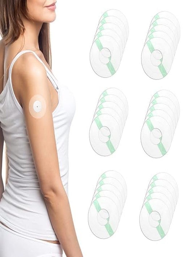 FORNUS 30Pcs Freestyle Sensor Sticker Patch Self Adhesive Patches,Fix Your Sensor On Arm, Breatheable Waterproof Sensor Patches-Transparent (M, 30, count) - Image 1