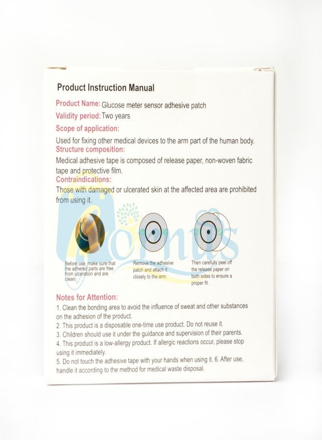 FORNUS 30Pcs Freestyle Sensor Sticker Patch Self Adhesive Patches,Fix Your Sensor On Arm, Breatheable Waterproof Sensor Patches-Transparent (M, 30, count) - Image 3