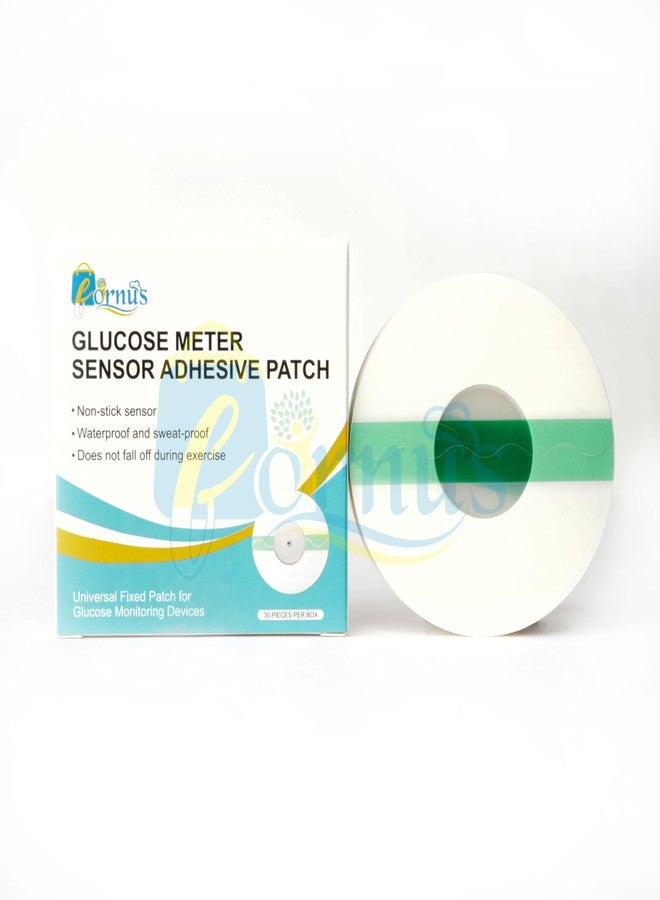 FORNUS 30Pcs Freestyle Sensor Sticker Patch Self Adhesive Patches,Fix Your Sensor On Arm, Breatheable Waterproof Sensor Patches-Transparent (M, 30, count) - Image 2