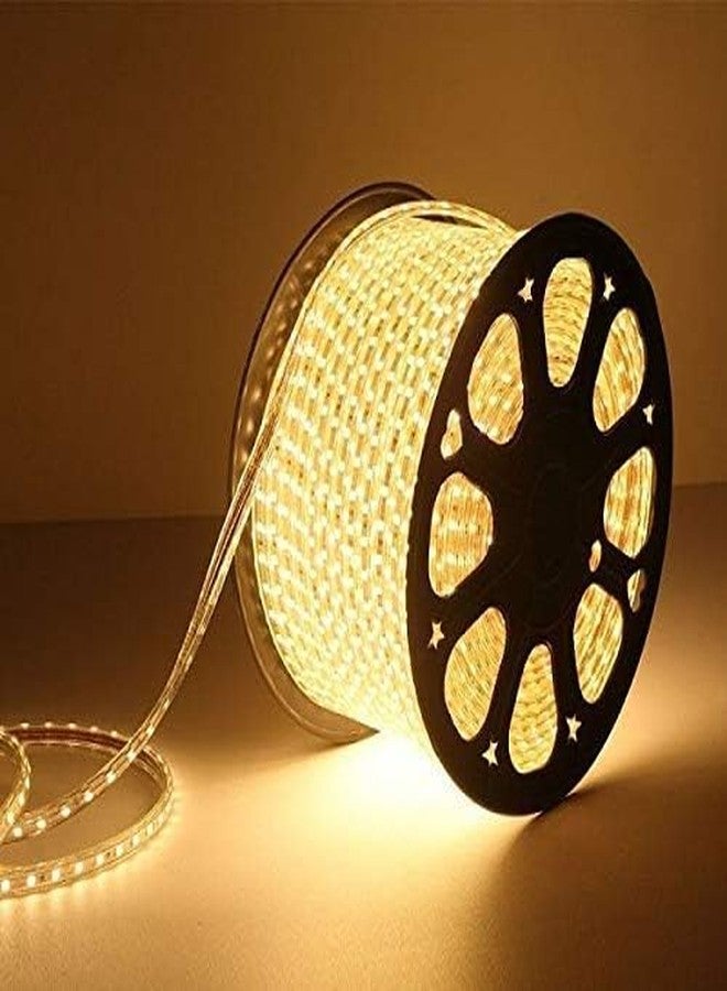 EcoLink 50 Meter Warm White LED Rope Light | For False Ceiling, Balcony, Diwali & Christmas | 72 LED/Meter Flexible Rope Light - Image 1