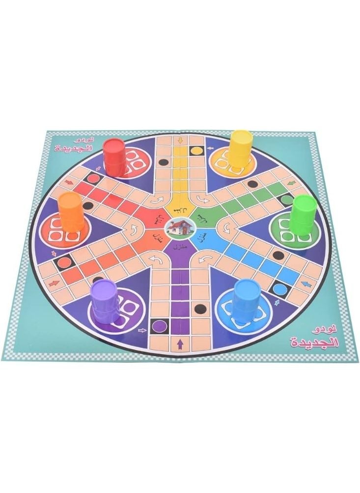 بريميم لعبة لودو العربية للأطفال والعائلة – لعبة سعودية كلاسيكية داخلية، لوحة متعددة الألوان زاهية، نرد سلس، تعليمية وممتعة للأعمار من أربع سنوات فما فوق - Image 2