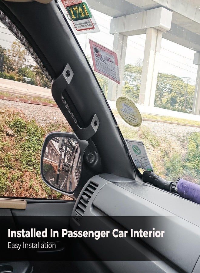 KH866 Heavy Duty Grab Roof Handle - Replacement Assist Grip for Passenger Car Interior Camper Trailer Billet Handle, Black - Image 3