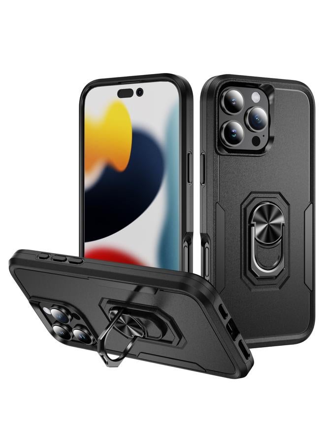 erorex Case For iPhone 16 Pro Max Pioneer Armor Heavy Duty PC + TPU Phone Case with Holder - Image 1