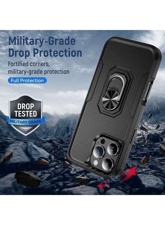 erorex Case For iPhone 16 Pro Max Pioneer Armor Heavy Duty PC + TPU Phone Case with Holder - Image 2