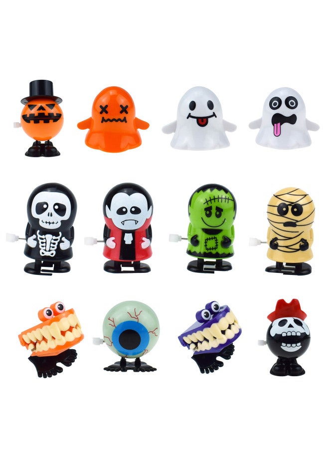 Loquat Clockwork Toy Suit Clockwork Winding With Eyes Jumping Ghost Tooth Witch Witch Small Gift Toy-Color: Clockwork 12 Suit B Series - Image 1