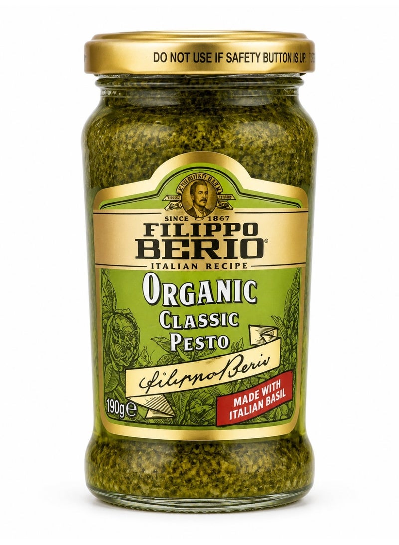 Filippo Berio Organic Classic Pesto 190g - Image 1