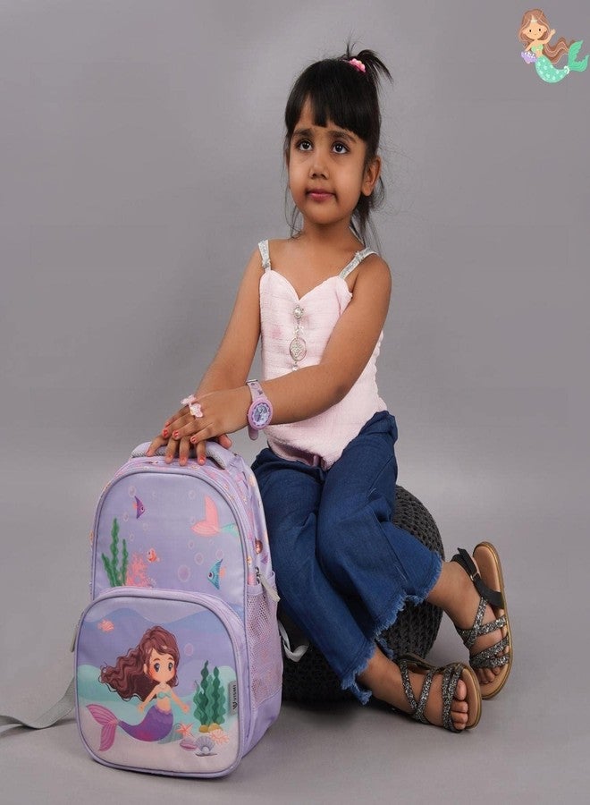 VISMIINTREND Kids School Bag | Preschool Bag for Kids 2-5 Years | Cute, Baby Bags for School, Small Backpacks for Girls/Boys, Travel/Picnic Bags | Birthday/Return/Rakhi Gift for Girl (Mermaidy) - Image 3