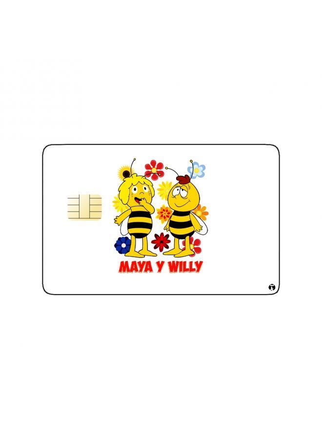 RKN PRINTED BANK CARD STICKER Maya And Willy Anime - Image 2