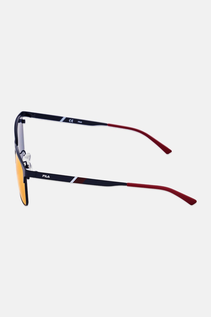FILA Men SFI007 1HSR Rectangle Sunglasses, Blue - Image 4