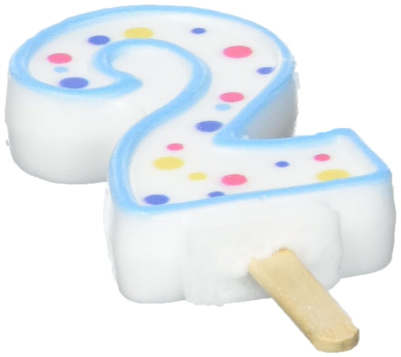 PME Blue Number 2 Candle - Image 4