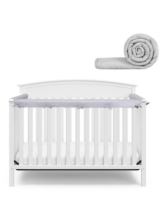 Beauenty 3Pcs Crib Rail Cover,Baby Bed Soft Edge Protector,Anti-Collision Strip Corner Cover For Child Bed Protection,Wrap Bed Rails,Crib Rail Edge Protector, Bed Guard Rail For Toddlers Boys Girls  - Image 1