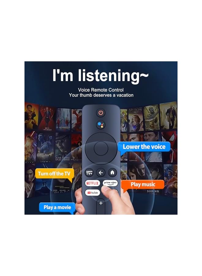 The Bros Voice Remote Control with Shortcut Buttons Compatible with Xiaomi TV Box XMRM-M3 M6 M8 - Image 4