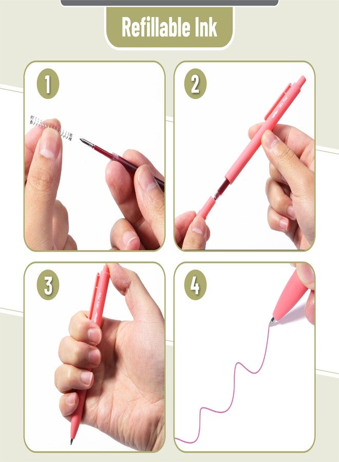 Mr. Pen- Retractable Gel Pens, 12 Pack, Fast Dry, Gel Pens Fine Point 0.7mm,floral meadow - Image 4