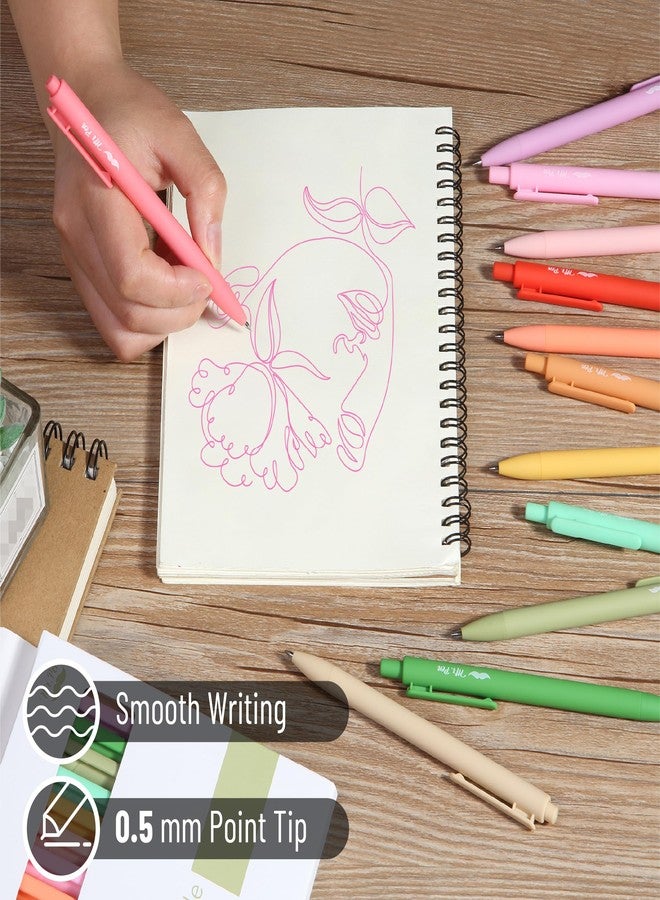 Mr. Pen- Retractable Gel Pens, 12 Pack, Fast Dry, Gel Pens Fine Point 0.7mm,floral meadow - Image 3