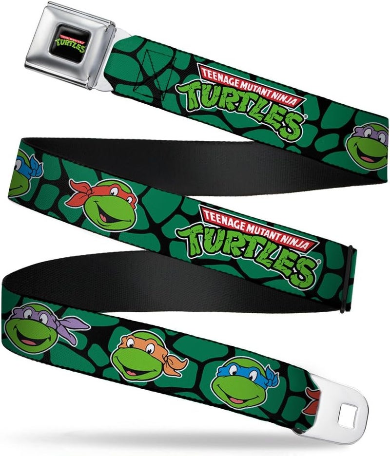Buckle Down Buckle-Down Nickelodeon Teenage Mutant Ninja Turtles Seatbelt Belt - Multicolor, 1.5" Wide, Adjustable 24-38 Inches - Image 1