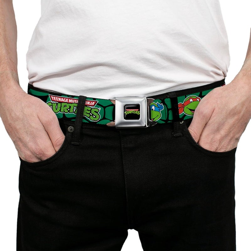 Buckle Down Buckle-Down Nickelodeon Teenage Mutant Ninja Turtles Seatbelt Belt - Multicolor, 1.5" Wide, Adjustable 24-38 Inches - Image 3