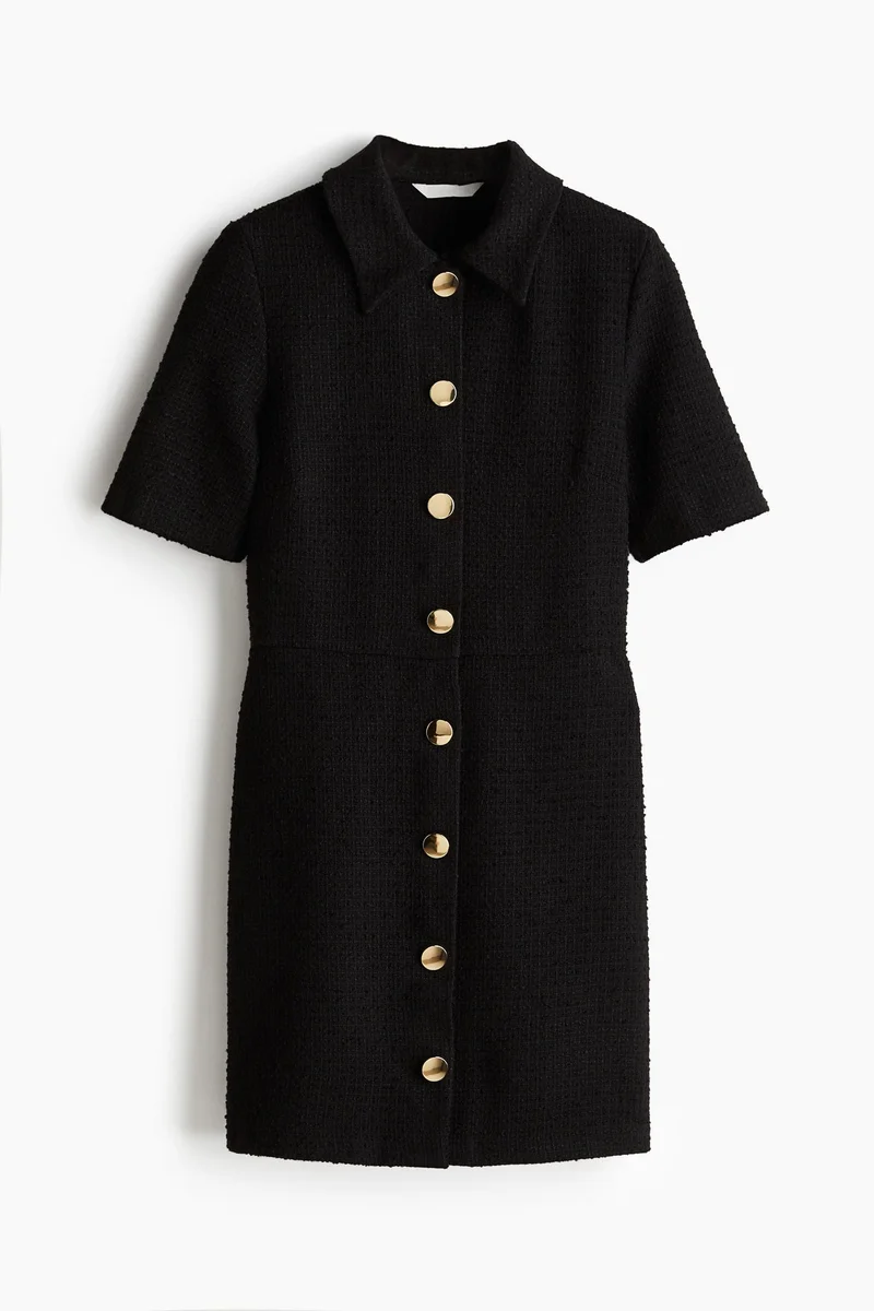 H&M Button-Front Mini Dress