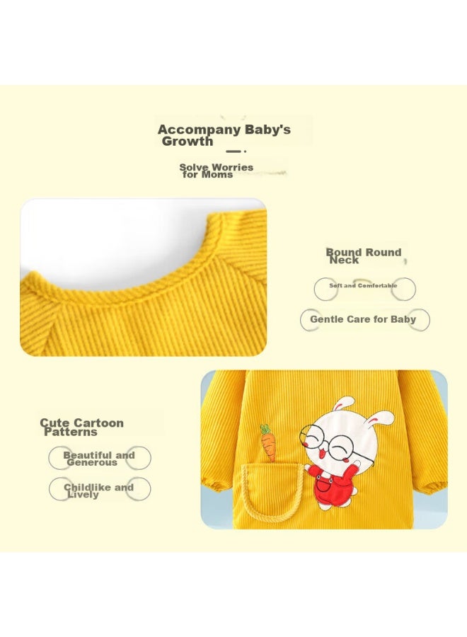 9i9 Baby Eating Smock, Waterproof Long-sleeve, Kindergarten Painting Clothes, Infant Anti-splash Clothing, Rabbit A128 - Image 5