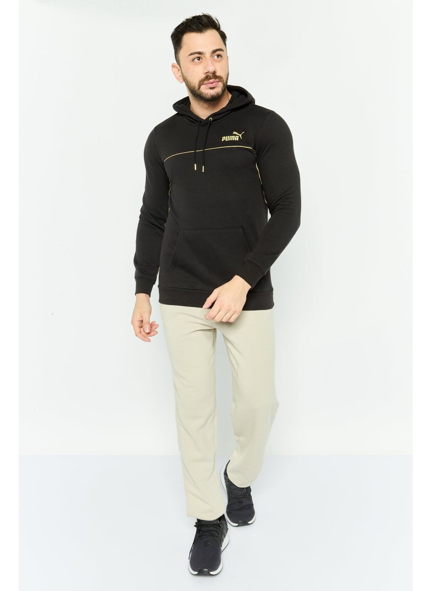 PUMA Men Comfort Fit Embroidered Logo Outdoor Sweatshirts, Black  - Image 2