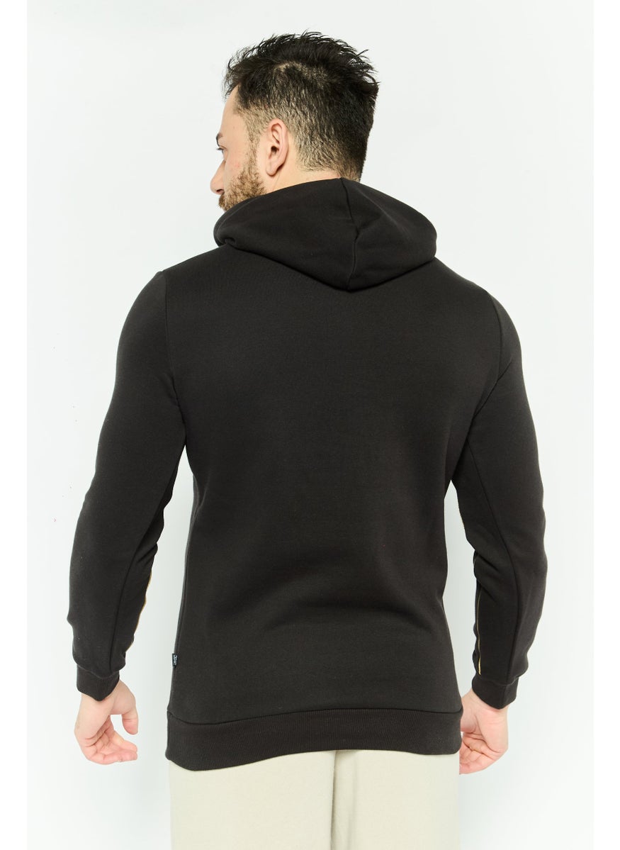 PUMA Men Comfort Fit Embroidered Logo Outdoor Sweatshirts, Black  - Image 4
