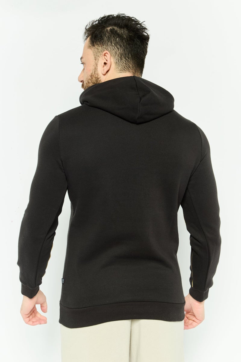 PUMA Men Comfort Fit Embroidered Logo Outdoor Sweatshirts, Black - Image 4