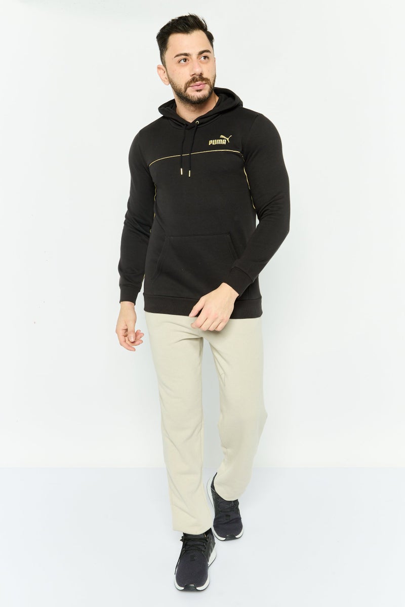 PUMA Men Comfort Fit Embroidered Logo Outdoor Sweatshirts, Black - Image 2