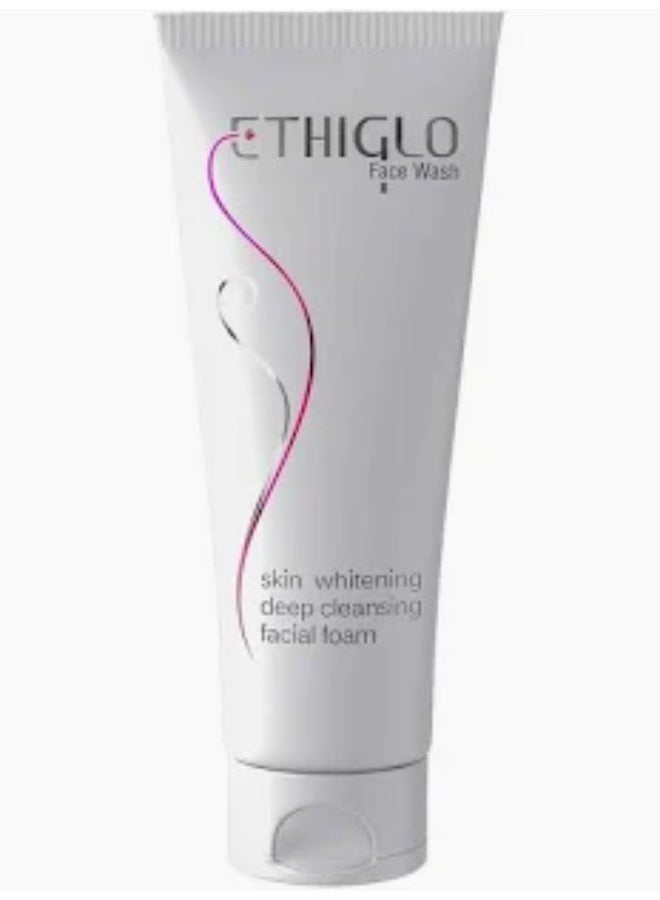 ETHIGLO Skin Whitening Deep Cleansing Facial Foam, 70g