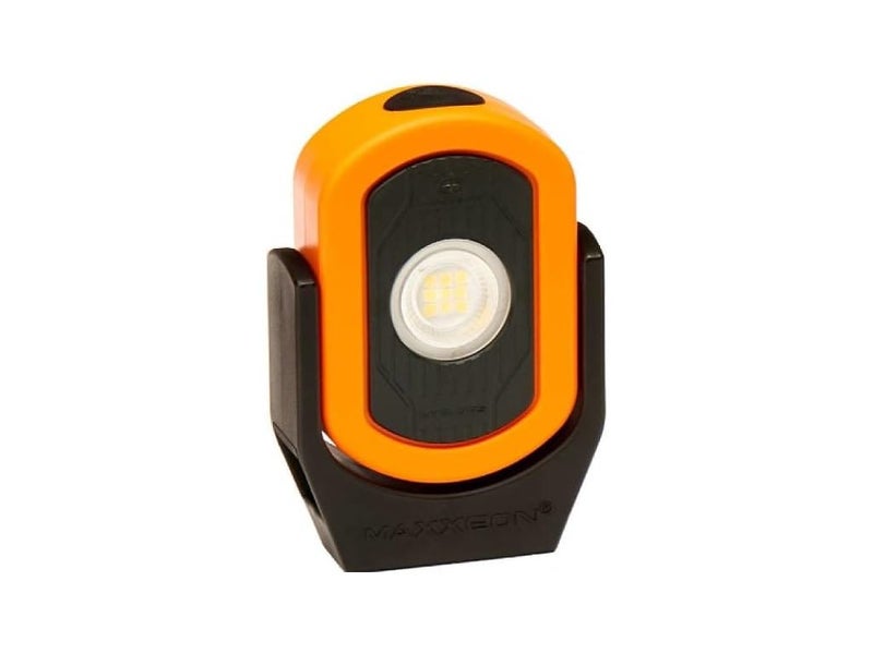 MAXXEON MXN00813 - WorkStar 813 Cyclops Rechargeable Work Light, IP64, 6' Drop Test, HiViz Orange