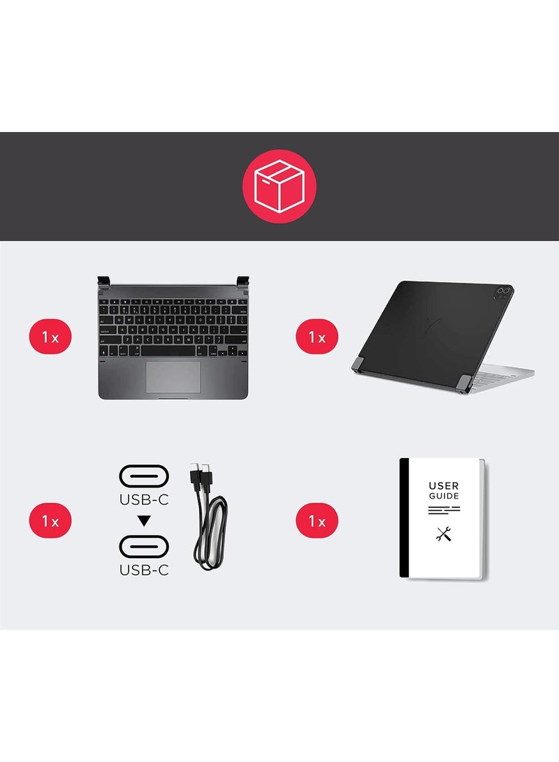 Brydge wireless keyboard with trackpad & magnetic cover for 12.9 inch iPad Pro - Image 1