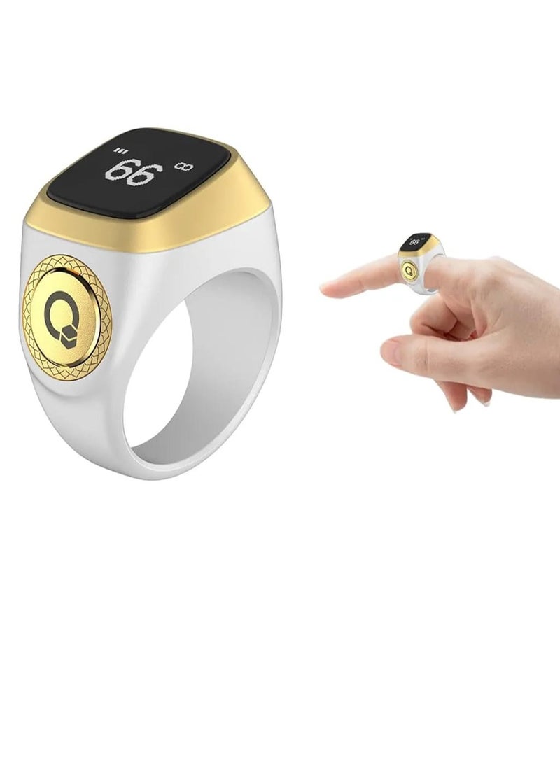 iQIBLA - Zikr Ring 20 mm Smart Ring with Vibration Reminder Tasbih Counter and Bluetooth Connection and IQIBLA App and 5 Daily Prayer Reminders - Image 1
