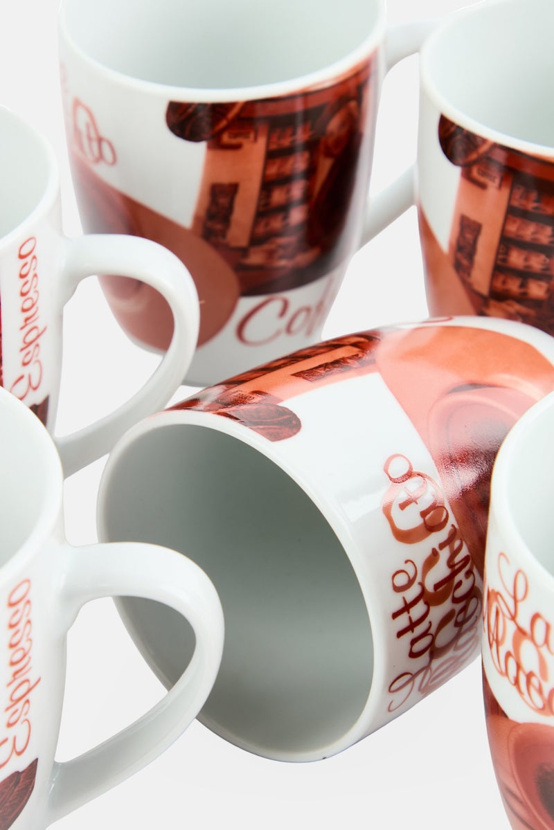 Maser 6 Pieces Latte Macchiato Series Mug 450, Multicolor - Image 3