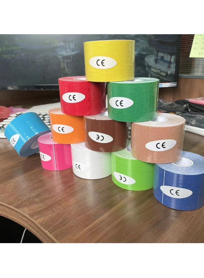 Generic 3.8cm*5m Sports Waterproof Kinesiology Tape Stickers Athletic Bandage Muscle Recovery Protector Strapping Pain Relief Tennis Gym  - Image 2